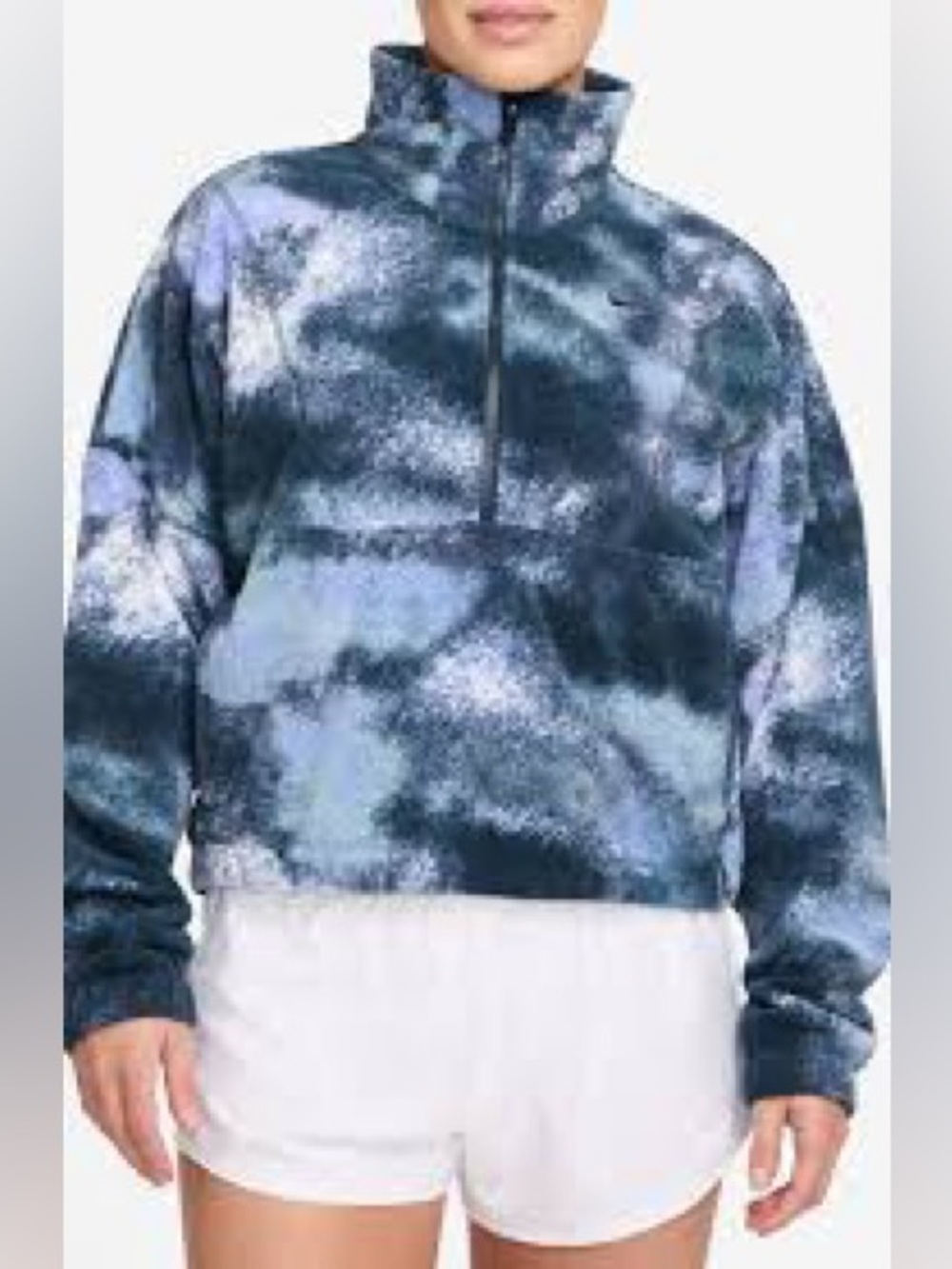 Nike Women's One Therma-FIT Oversized 1/2-Zip Fleece NWT Size L